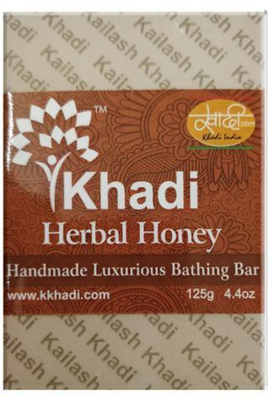 kailash khadi Herbal honey Luxurious bathing bar(125 g)