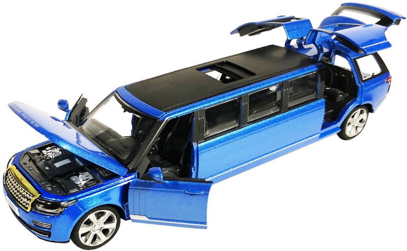 latest radhe Die-Cast 4 Wheel Drive Metal Car Pull Back with 6 Openable Doors, Light, Hood, Trunk, Sunroof and Music for Kids Above 4 years(Multicolor)
