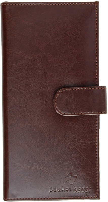 pocket bazar Men Brown Artificial Leather Card Holder(11 Card Slots)