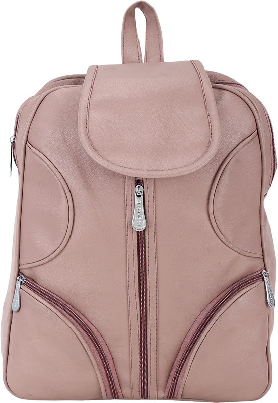 rehan PU Leather Backpack School Bag 10 L Backpack 10 L Backpack(Pink)