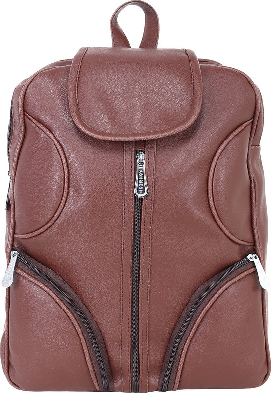 rehan PU Leather Backpack School Bag 10 L Backpack 10 L Backpack(Brown)