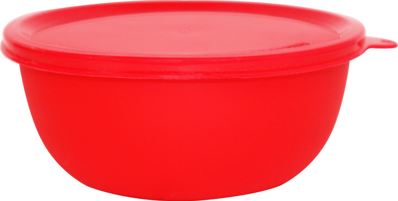 finality Microwave Safe Stainless Steel Plastic Coated Serving Bowl(PACK OF 1)-14 cm Each Bowl Stainless Steel Storage Bowl(Red, Pack of 2)