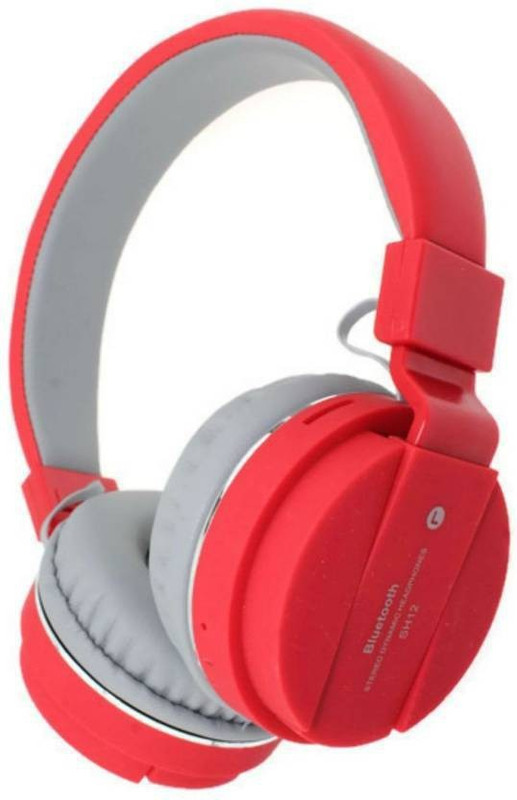XITARA Bluetooth Headphone Support to All Smartphone /IOS. Bluetooth(Red, On the Ear)