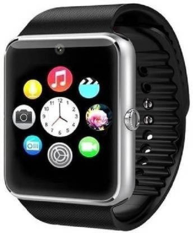 samipna Smart Watch Phone With Camera & Sim Card SILVER Smartwatch(Silver Strap FREE SIZE)