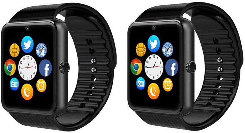 samipna Smart Watch Phone With Camera & Sim Card black Smartwatch(Black Strap FREE SIZE)