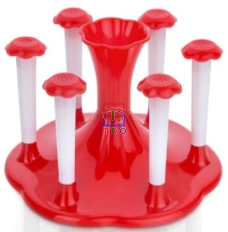 TDO Stylish Glass and Spoon Organizer Plastic Glass Holder