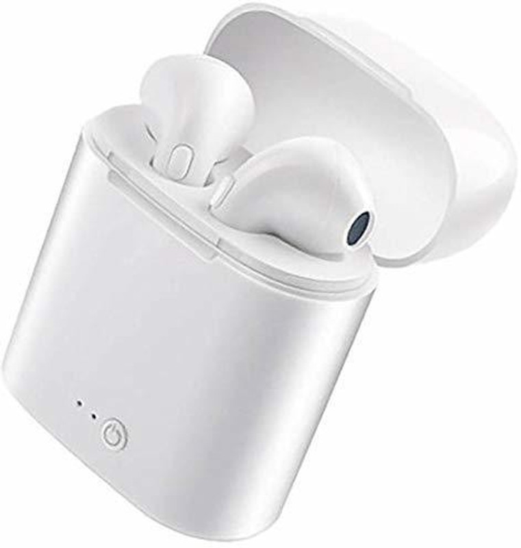 omortex Twins Wireless Earphone Bluetooth Headset with Mic(White, In the Ear)
