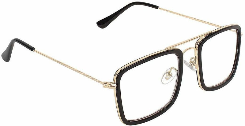 jazz style Spectacle , Rectangular Sunglasses(Clear)