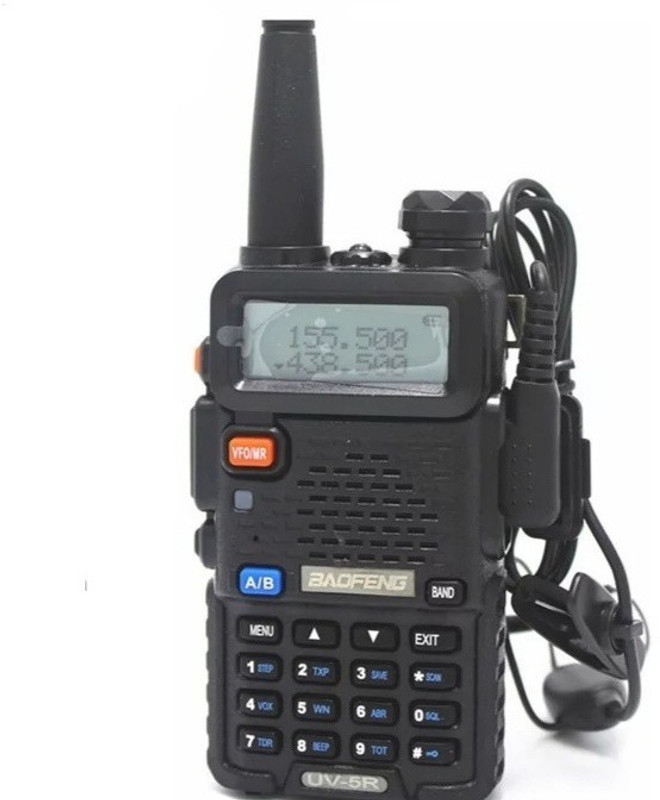 visionrabbit baofeng uv5r walkie talkie uhf400-470mhz FM radio Led Torch BAOFENG uv5r walkie talkie uhf400-470mhz FM radio Led Torch Walkie Talkie(Black)