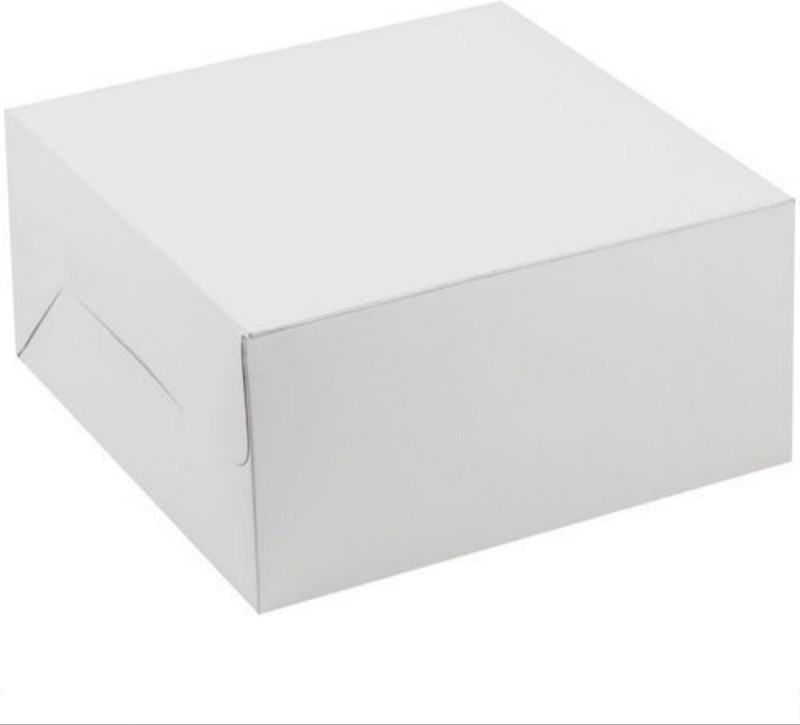 priyaindustries Non-Corrugated Paper Pastry , cake Packaging Box(Pack of 100 White)