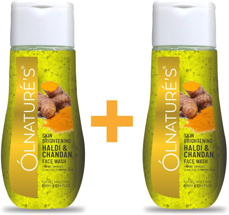 olnatures SKIN BRIGHTING HALDI & CHANDAN FACE WASH PACK OF 2 Face Wash(200 g)