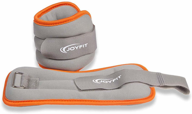 Joyfit Adjustable Ankle and Wrist Weight, 1 KG, Pair Grey Ankle & Wrist Weight(2 kg)