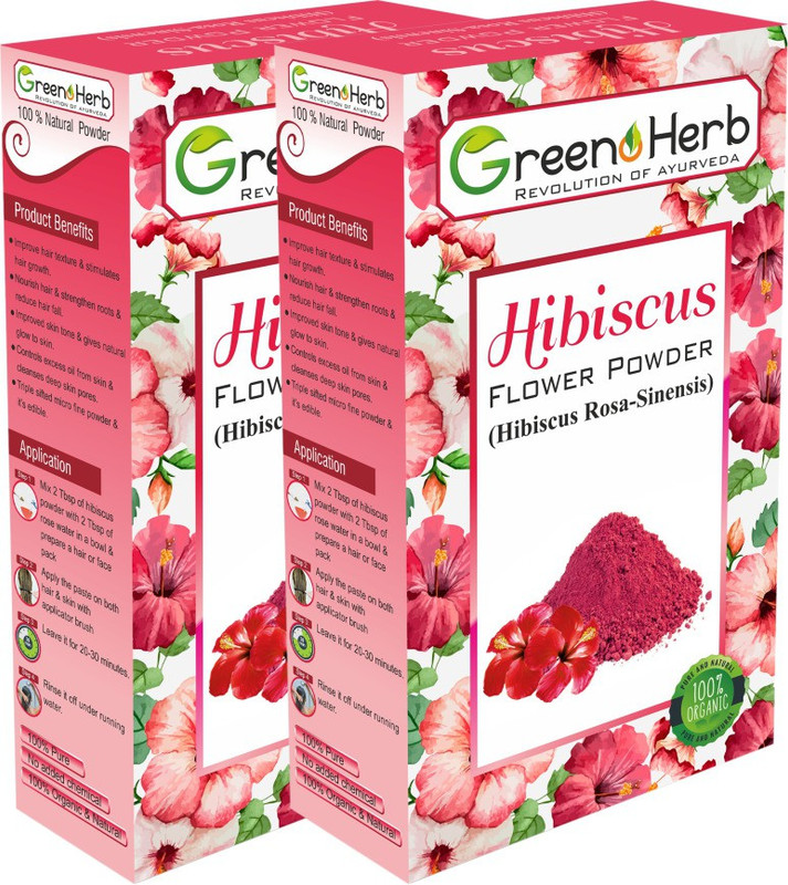 greenoherb Hibiscus Powder Organic 100% Pure(200 g)