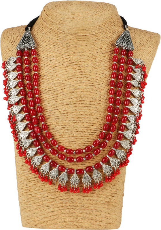 aradhya Silver Plated Metal Choker