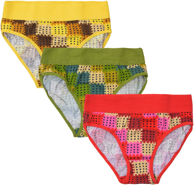 saavik Women Hipster Yellow, Pink, Green Panty(Pack of 3)