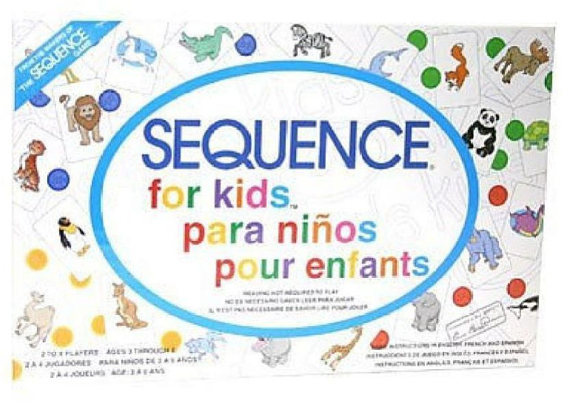 ALLAMWAR Sequence Game Card Board Games Learning Educational Game Letter from A-Z for Kids 3 Years Plus(White)