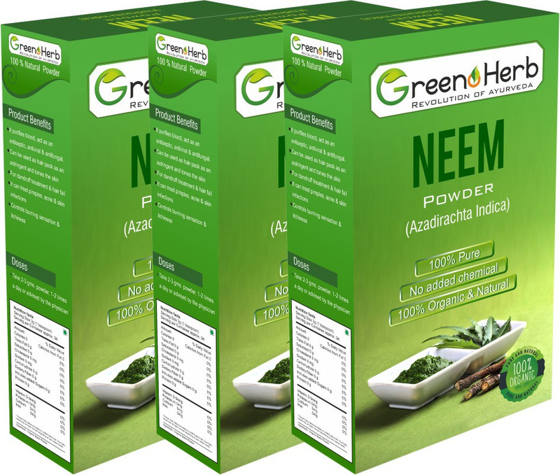 greenoherb Organic 100% Natural Neem Powder(300 g)