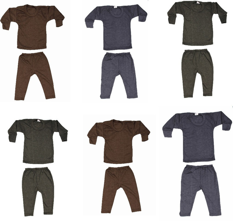 pocket bazar Top - Pyjama Set For Boys & Girls(Multicolor, Pack of 6)