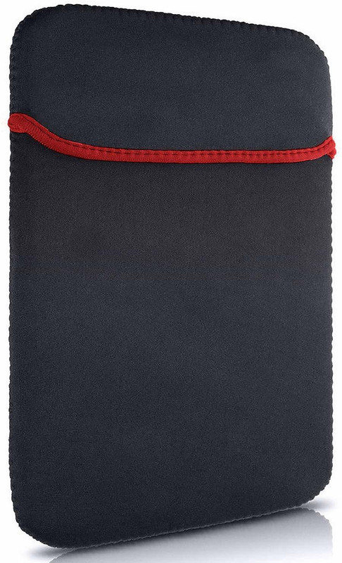 Gizga Essentials GE-RLV-14-BLK-RED Laptop Sleeve/Cover(Red, Black, 14 inch)