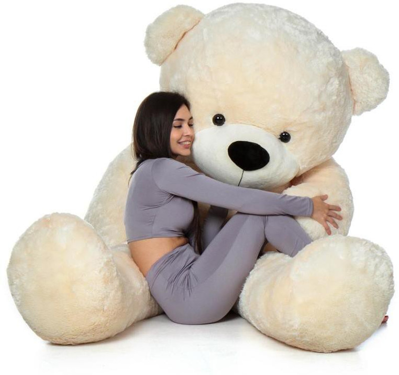 VEERA SOFT Teddy Bear 3 Feet valentines gift for girls Loveable - 121.92 cm(Beige)