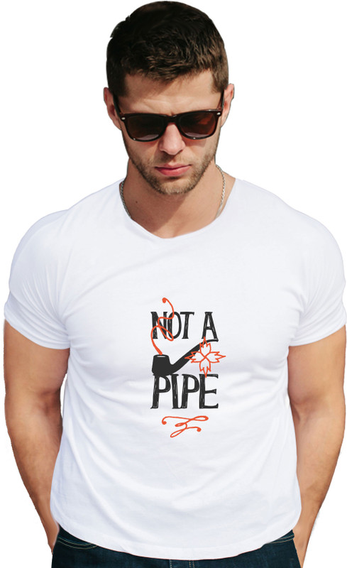 osw fabrics Graphic Print Men Round Neck White T-Shirt