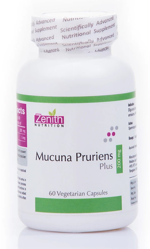 Zenith Nutrition Mucuna Pruriens Plus 200mg(60 No)