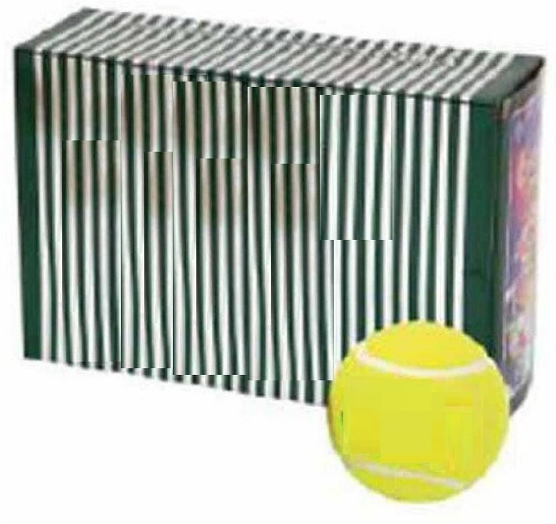 SPORTOFISTA ™ Sports Yellow Tennis Balls Sports Tournament Outdoor Fun Cricket Ball Cricket Training Ball(Standard, Pack of 2, Multicolor)