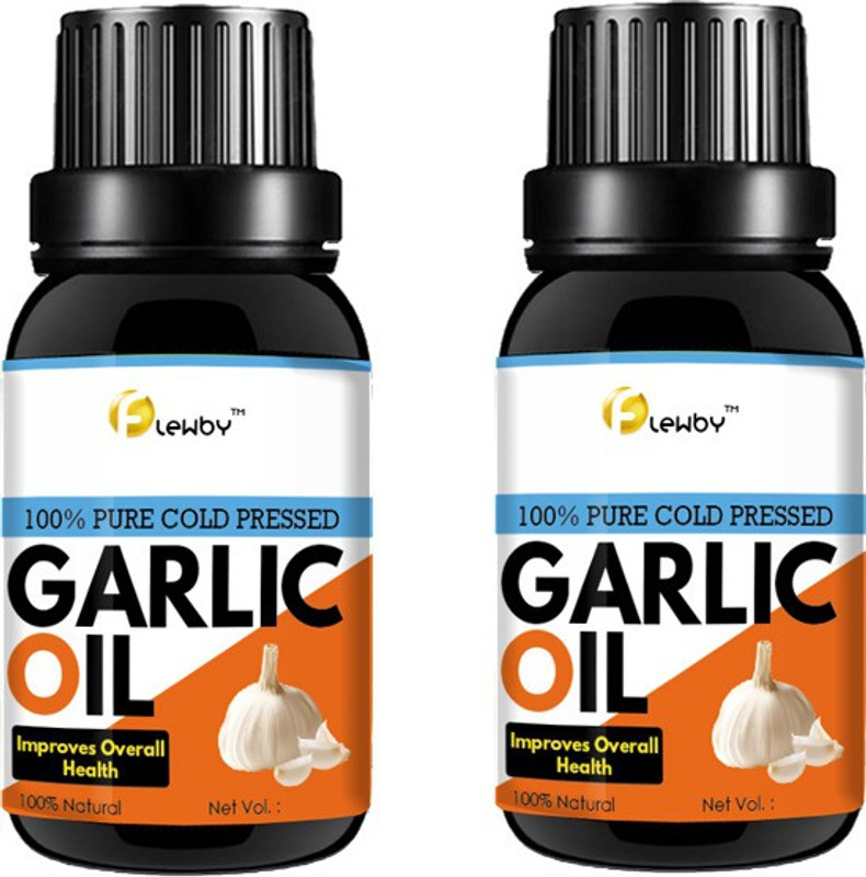 flewby 100% Natural Garlic oil Pack of 2 (18 ml)(18 ml)