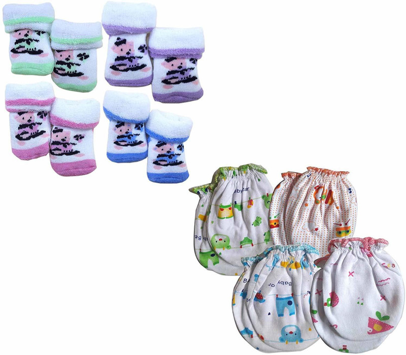 ankima Baby Boys & Baby Girls Party(Festive) Socks Mitten(Multicolor)