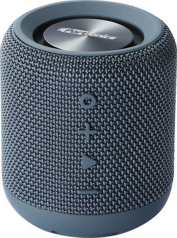 Portronics SoundDrum 10W Portable with Powerful Bass, Built in Mic & FM 10 W Bluetooth Speaker(Blue, Stereo Channel)
