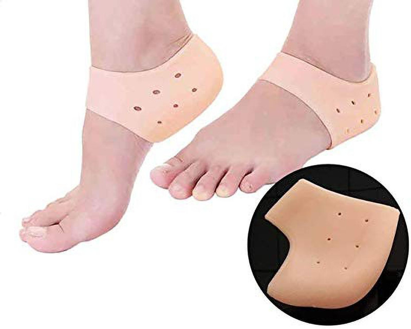 aneyev Heel cover gel pads for womens Heel Support(Beige)