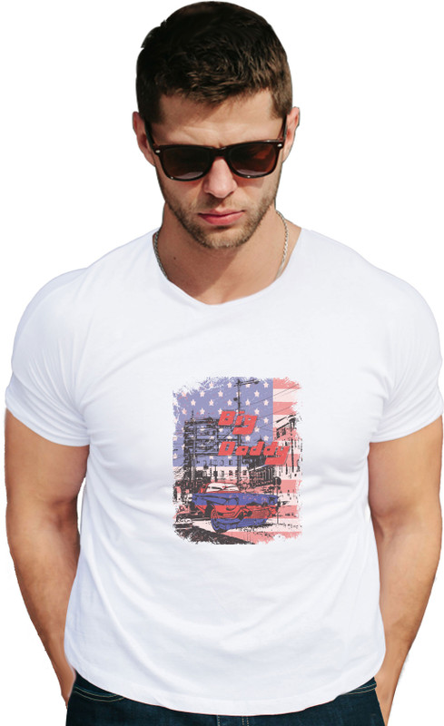 osw fabrics Graphic Print Men Round Neck White T-Shirt