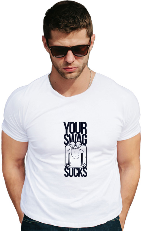 osw fabrics Graphic Print Men & Women Round Neck White T-Shirt