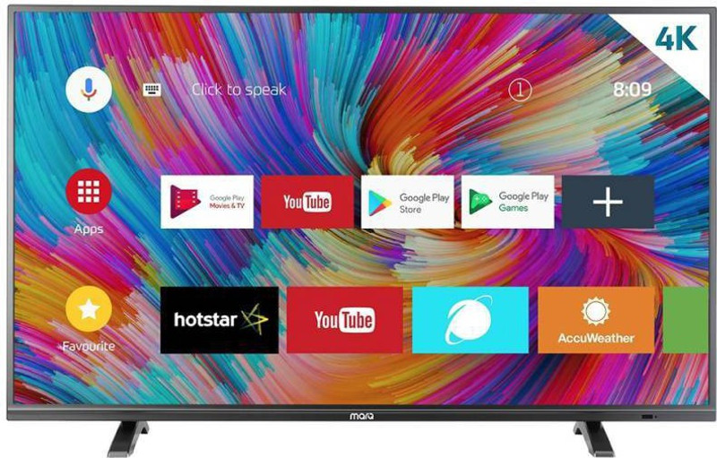 MarQ by Flipkart 140 cm (55) Ultra HD (4K) LED Smart Android TV(55SAUHD) MarQ by Flipkart 140 cm (55) Ultra HD (4K) LED Smart Android TV(55SAUHD)