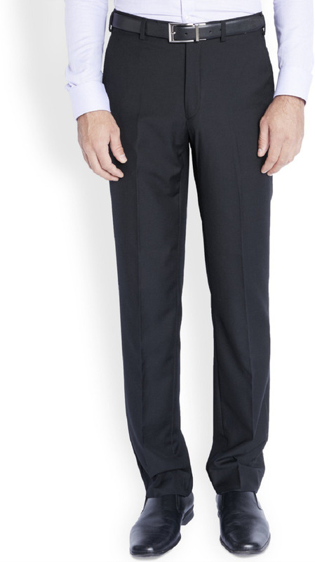 Park Avenue Slim Fit Men Dark Blue Trousers