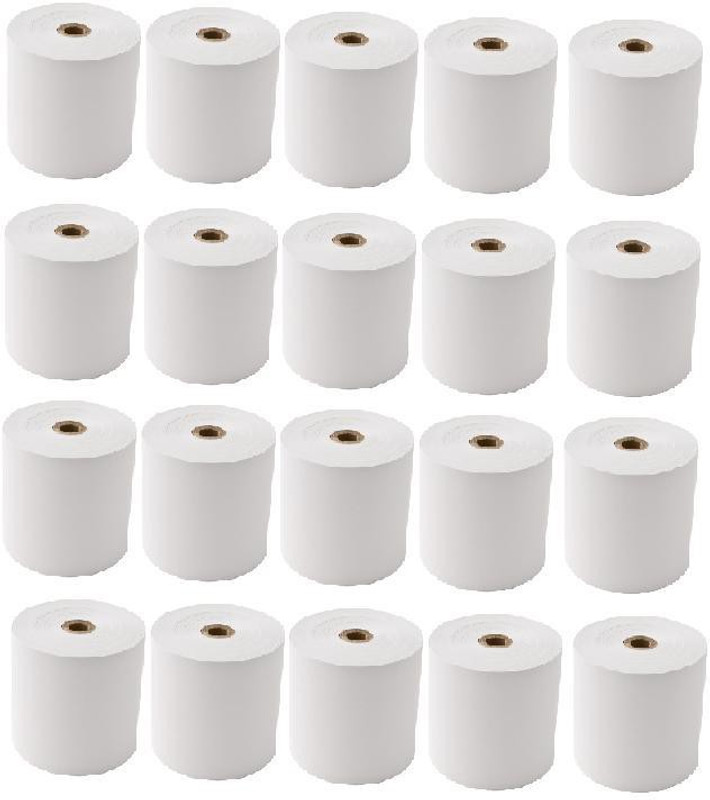 youlogic 79mmX40Mtr (meter) Thermal Paper Biling Rolls (Pack of 20) Original Paper Product 70 Gsm Thermal Cash Register Paper(79 mm x 4000 cm)