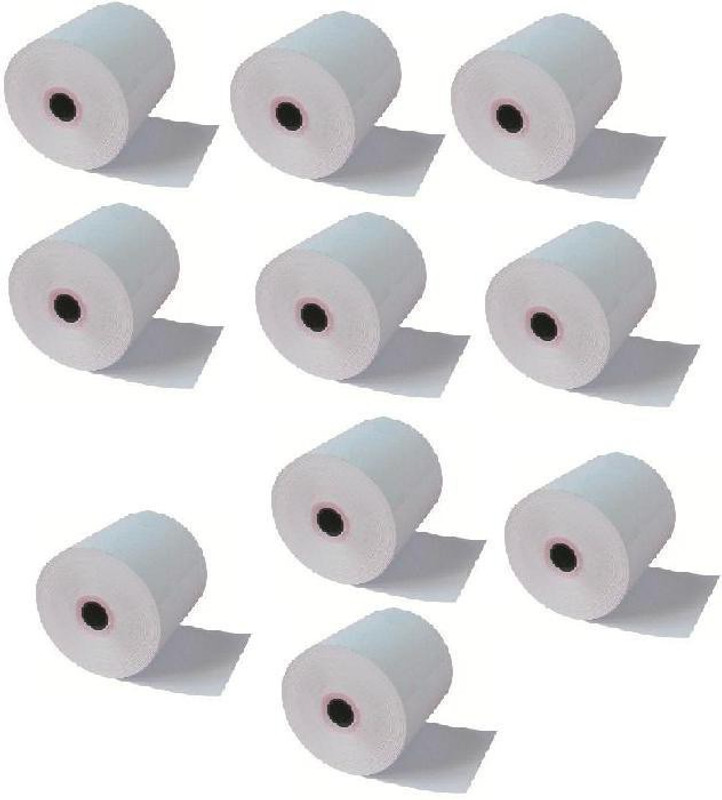 youlogic 79mmX35Mtr (meter) Thermal Paper Biling Rolls (Pack of 10) Original Paper Product 70 Gsm Thermal Cash Register Paper(79 mm x 3500 cm)