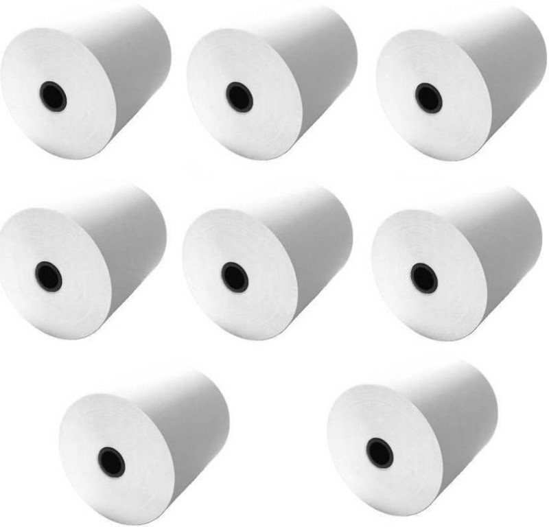 youlogic 79mmX25Mtr (meter) Thermal Paper Biling Rolls (Pack of 8) Original Paper Product 70 Gsm Thermal Cash Register Paper(79 mm x 2500 cm)