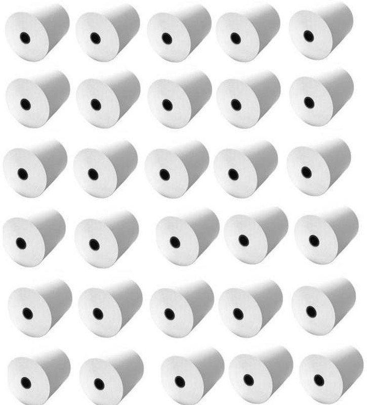 youlogic 79mmX25Mtr (meter) Thermal Paper Biling Rolls (Pack of 30) Original Paper Product 70 Gsm Thermal Cash Register Paper(79 mm x 2500 cm)
