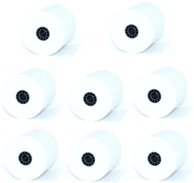 youlogic 79mmX30Mtr (meter) Thermal Paper Biling Rolls (Pack of 8) Original Paper Product 70 Gsm Thermal Cash Register Paper(79 mm x 3000 cm)