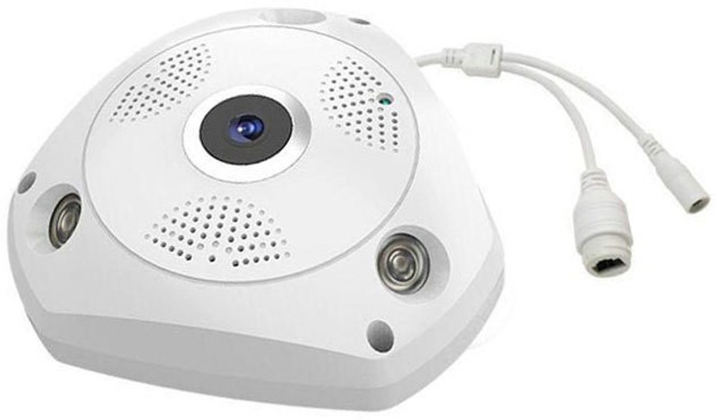 tabaret VR CAM Fisheye 360° Wireless Wifi CCTV Camera, Night Vision, Smart Monitoring System, Compatible With Mobile & Tablet, HD IP CCTV Security Camera with SD Card Slot Security Camera(64 GB, 1 Channel)