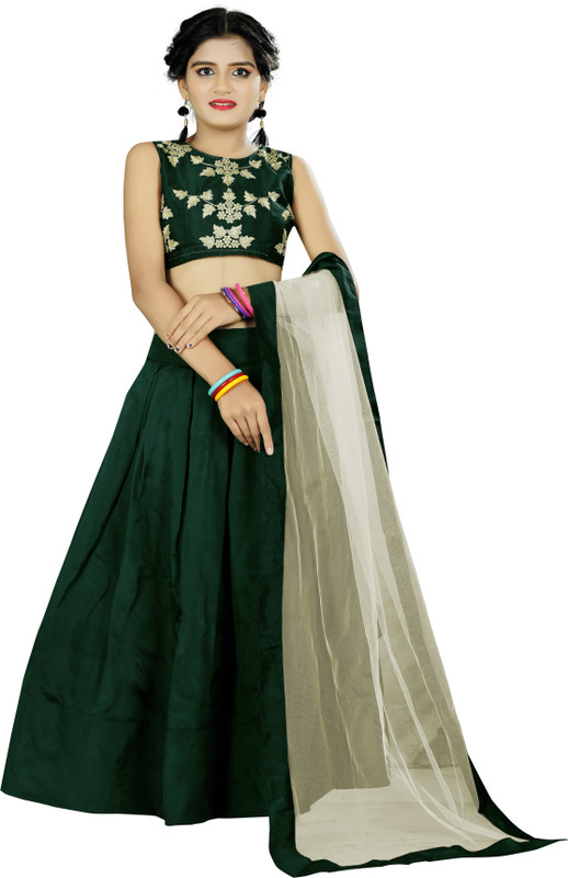 keyaan fashion Girls Wedding, Casual, Festive & Party Top and Skirt Set(Multicolor Pack of 3)