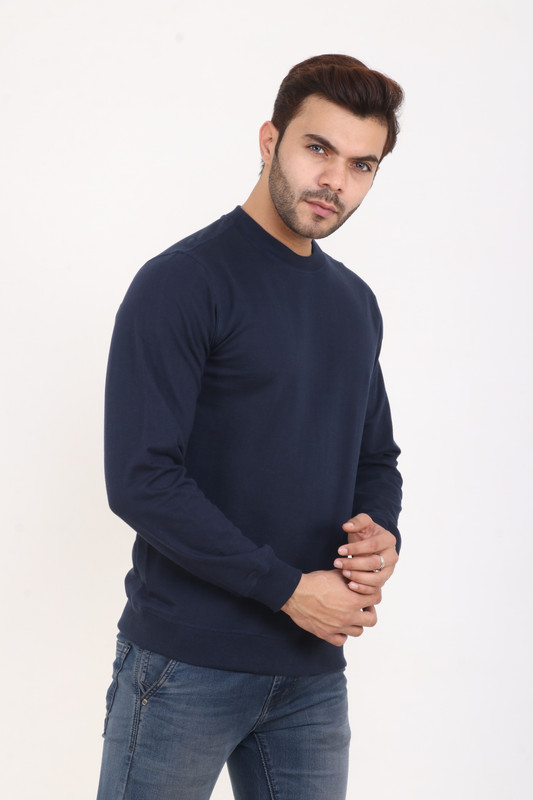 fuselage Full Sleeve Solid Men Sweatshirt