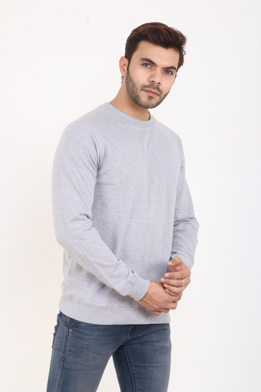 fuselage Full Sleeve Solid Men Sweatshirt