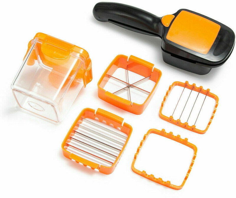 tabaret 5 in 1 Chopper Nicer Dicer Slicer Vegetable & Fruit Slicer, Cutter, Dicer Vegetable & Fruit Grater & Slicer(1 NICER DICER)