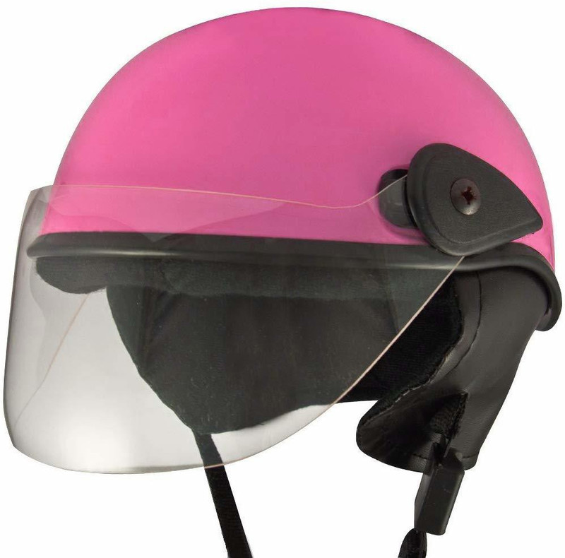 aayat collection JUNIOR SAFETY HALF HELMET Motorbike Helmet(PINK GLOSSY)