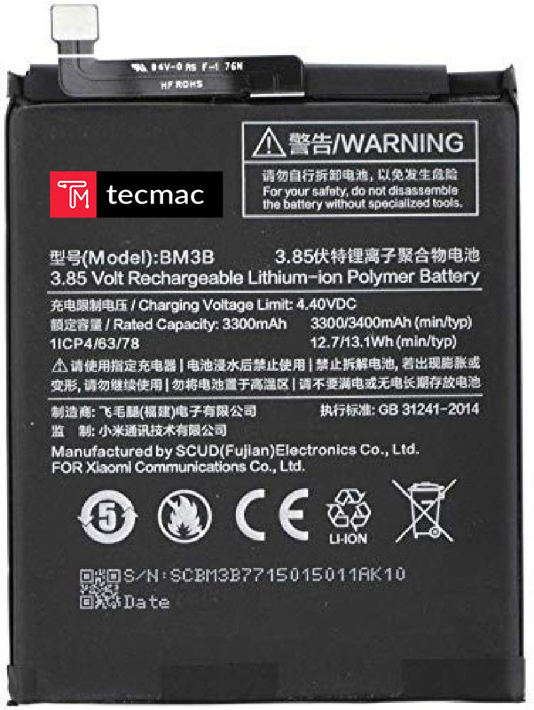 tecmac Mobile Battery For Xiaomi Mi Mix 2