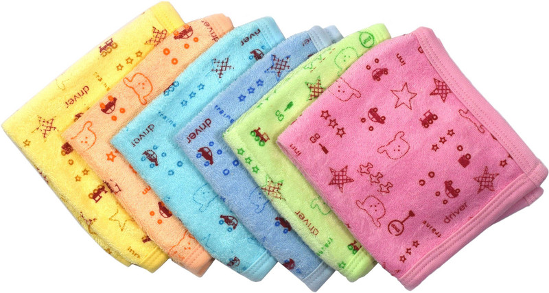 Koochi Koo Cotton 320 GSM Face Towel(Pack of 6)