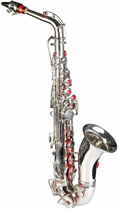 new jaibharat musicals alto saxo phone njm Alto Saxophone(silver, Sax Case Included)