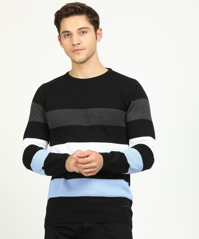 EASIES BY KILLER Striped Round Neck Casual Men Multicolor Sweater